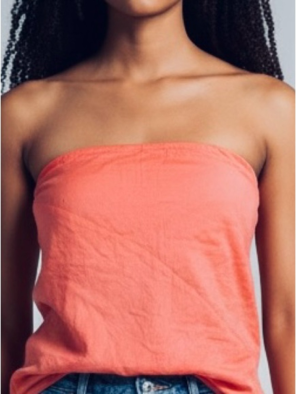 Free People Retro-Inspired Orange Bandana Scarf Top.  Sz S/P